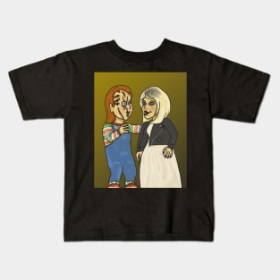 Chucky and Tiffany Kids T-Shirt